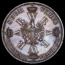 Талер 1861 "В память коронации Вильгельма и Августы" (Пруссия)