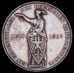 Талер 1862 "Стрелковый фестиваль" (Франкфурт)