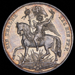Талер 1871 "Победа во франко-прусской войне" (Саксония) В