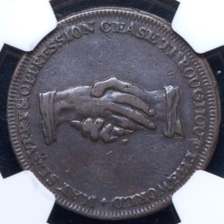 Токен 1/2 пенни 1790 (Великобритания) (в слабе)