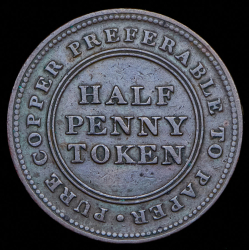 Токен - 1/2 пенни 1813 (Канада)