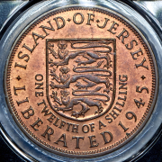 1/12 шиллинга 1945 (Джерси) (в слабе)