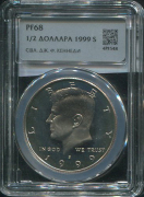 1/2 доллара 1999 (США) (в слабе)