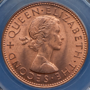 1/2 пенни 1965 (Новая Зеландия) (в слабе)