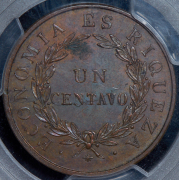 1 центаво 1835 (Чили) (в слабе)