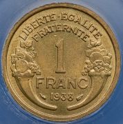 1 франк 1938 (Франция) (в слабе)