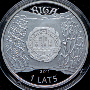1 лат 2011 "Ганзейские города - Рига" (Латвия) (в п/у)