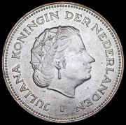 10 гульденов 1970 "25 лет освобождения Нидерландов от фашистских захватчиков" (Нидерланды)