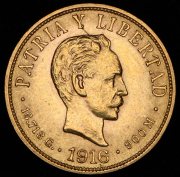 10 песо 1916 "Хосе Марти" (Куба)