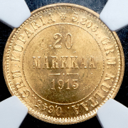 20 марок 1913 (Финляндия) (в слабе) S