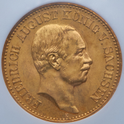 20 марок 1913 (Саксония) (в слабе) Е