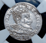 3 гроша 1596 (Рига) (в слабе)