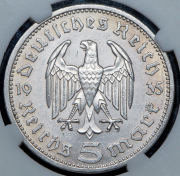 5 марок 1935 (Германия) (в слабе) А