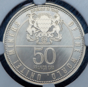 50 франков 2023 "Криптомайнинг" (Чад)  (в слабе)