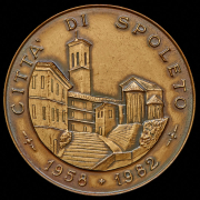 Медаль "25-й фестиваль двух миров 1958 – 1982 в Сполето" 1982 (Италия)