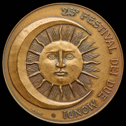 Медаль "25-й фестиваль двух миров 1958 – 1982 в Сполето" 1982 (Италия)