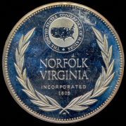 Медаль "Norfolk  United States Conference of Mayors" (США) (в п/у)