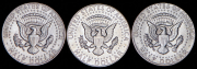 Набор из 3 сер. монет 1/2 доллара (США)