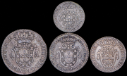 Набор из 4 сер. монет 1770-1796 (Португальская Африка)