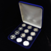 Полный комплект из 12 монет 2 рубля 2005 "Знаки Зодиака" (в п/у)