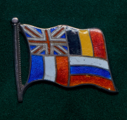 Знак "Флаги Антанты и Бельгии" (в багете)