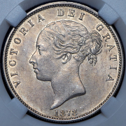 1/2 кроны 1878 (Великобритания) (в слабе)