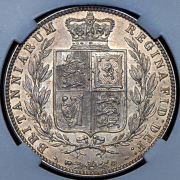 1/2 кроны 1878 (Великобритания) (в слабе)