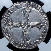 1/4 экю 1605 (Франция) (в слабе)