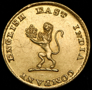 1/4 мохура 1819 (Британская Ост-Индийская Компания. Мадрас)