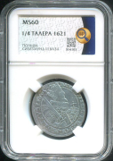 1/4 талера 1621 (Польша) (в слабе)