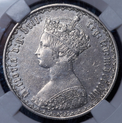 1 флорин 1857 (Великобритания) (в слабе)