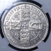 1 флорин 1857 (Великобритания) (в слабе)