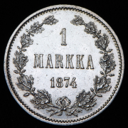 1 марка 1874 (Финляндия) S
