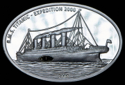 10 долларов 2005 "Титаник - экспедиция 2000 года" (Либерия)