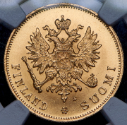 10 марок 1882 (Финляндия) (в слабе) S