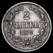 2 марки 1872 (Финляндия) S