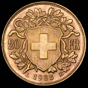 20 франков 1935 (Швейцария)