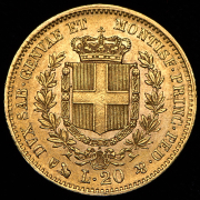 20 лир 1858 (Пьемонт-Сардиния)