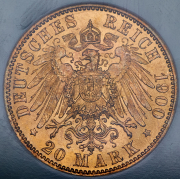 20 марок 1900 (Пруссия) (в слабе)
