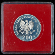 200 злотых 1985. Пробная "Центр здоровья матери"  (Польша) (в п/у)