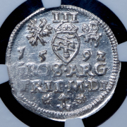 3 гроша 1592 (Польша) (в слабе)