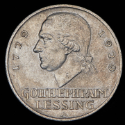 3 марки 1929 "200-летие со дня рождения Лессинга" (Германия) А