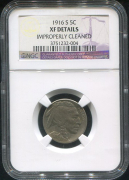 5 центов 1916 (США) (в слабе)