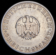 5 марок 1929 "200-летие со дня рождения Лессинга" (Германия) J