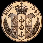 50 долларов 1992 "XXV летние Олимпийские игры 1992 года в Барселоне: Метание диска" (Ниуэ)