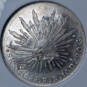 8 реалов 1888 (Мексика) (в слабе)