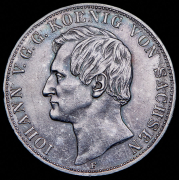Двойной талер 1855 (Саксония) F
