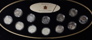 Набор из 12 сер. монет 25 центов 1999 "Миллениум" (Канада) (в п/у)