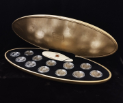 Набор из 12 сер  монет 25 центов 1999 "Миллениум" (Канада) (в п/у)