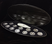 Набор из 12 сер  монет 25 центов 2000 "Миллениум" (Канада) (в п/у)